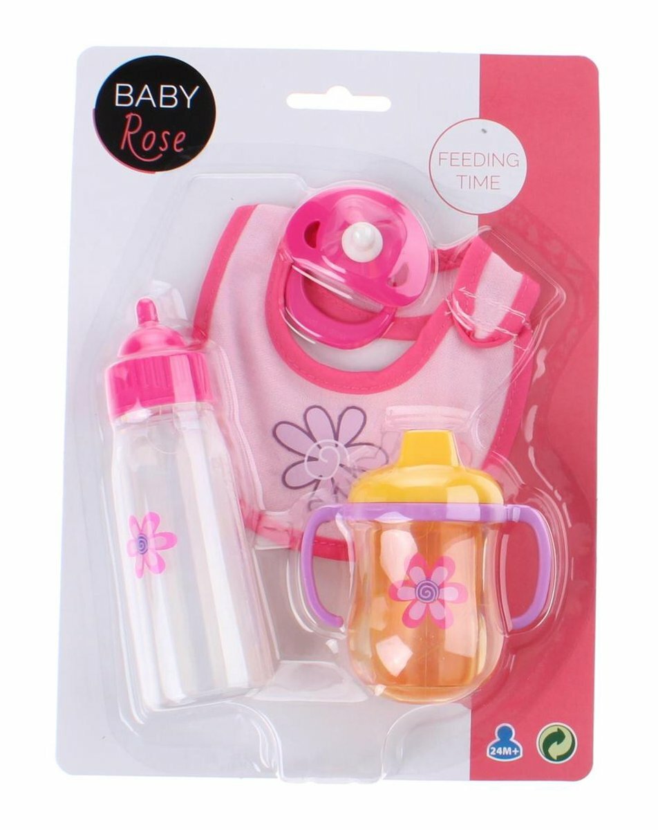 Baby Rose | Poppenspeelset Etenstijd 2+