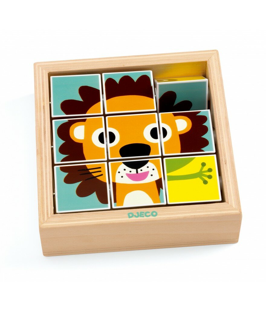 Djeco Blokkenpuzzel Tournanimo (draaipuzzel) 2+ | Speel je Wijs