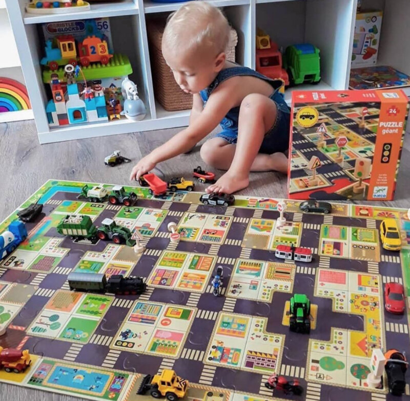 Djeco Vloerpuzzel - De Stad 3+