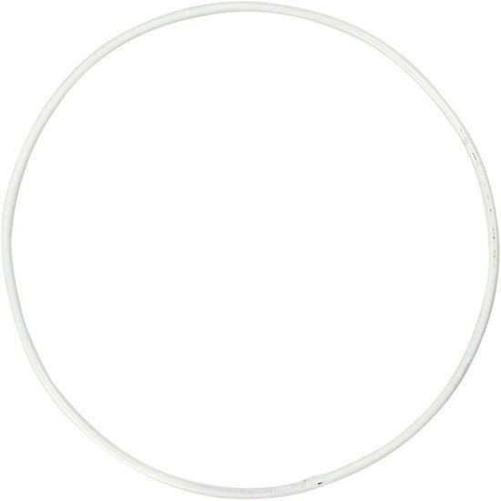 Metalen Draadring 15cm Wit 