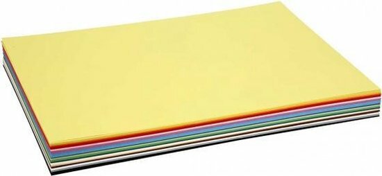 Colortime Gekleurd Karton A4 - 30Vel - 180 gram | Speel je Wijs