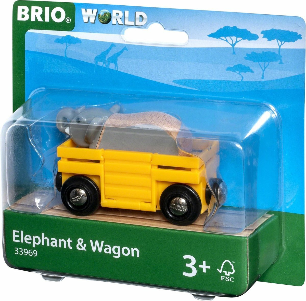 Brio - Wagon met Olifant - 33969| Speel je Wijs