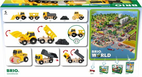 Brio - Bouwvoertuigen - 33658| Speel je Wijs