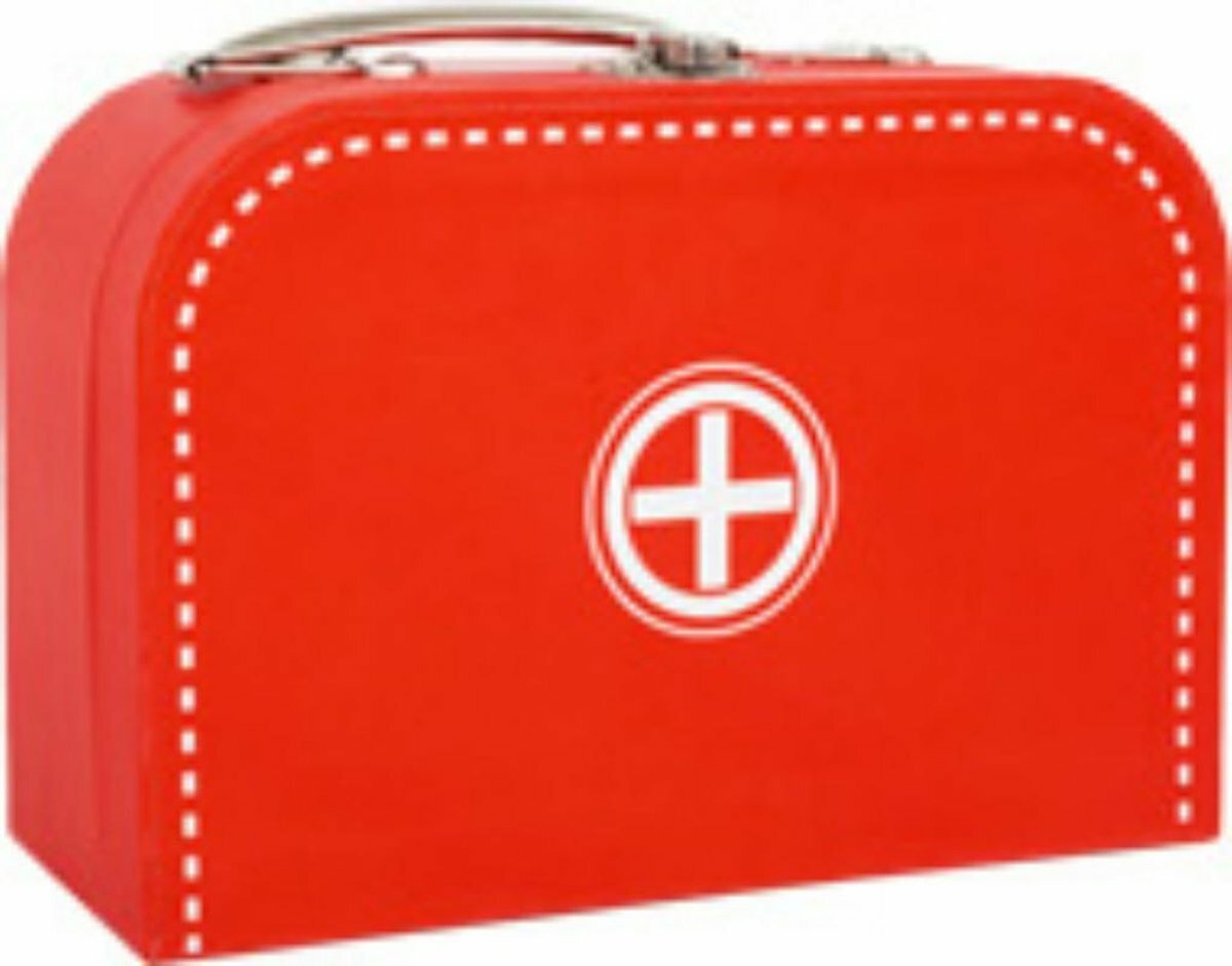 Small Foot | Houten Doktersset in Rode Koffer 3+