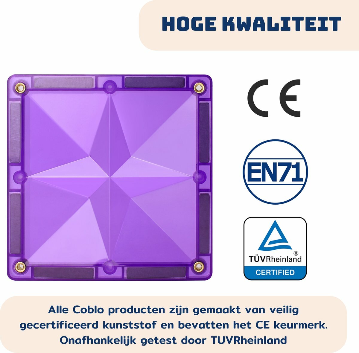 Coblo-Classic 8st. Magnetisch speelgoed | Speel je Wijs