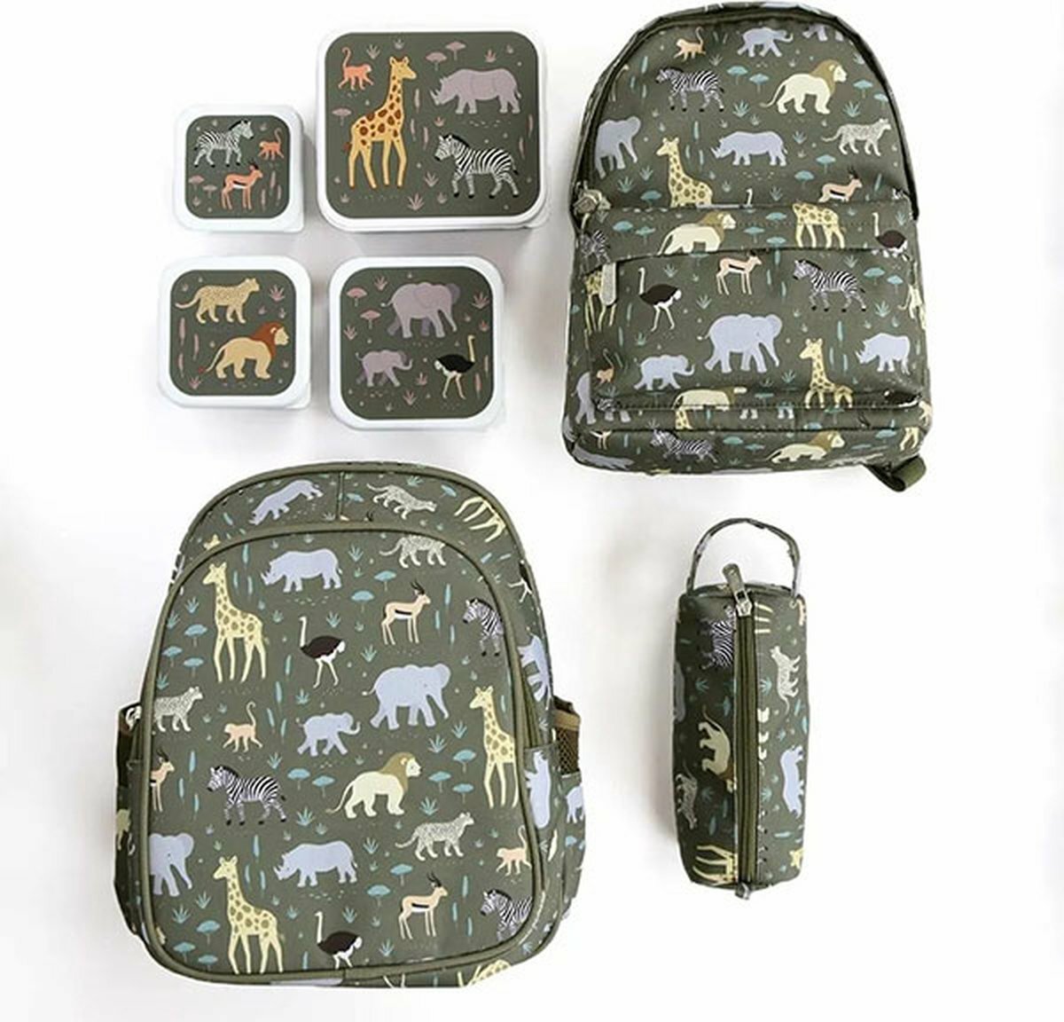 a Little Lovely Company RVS Drinkfles Savanne  | Speel je Wijs