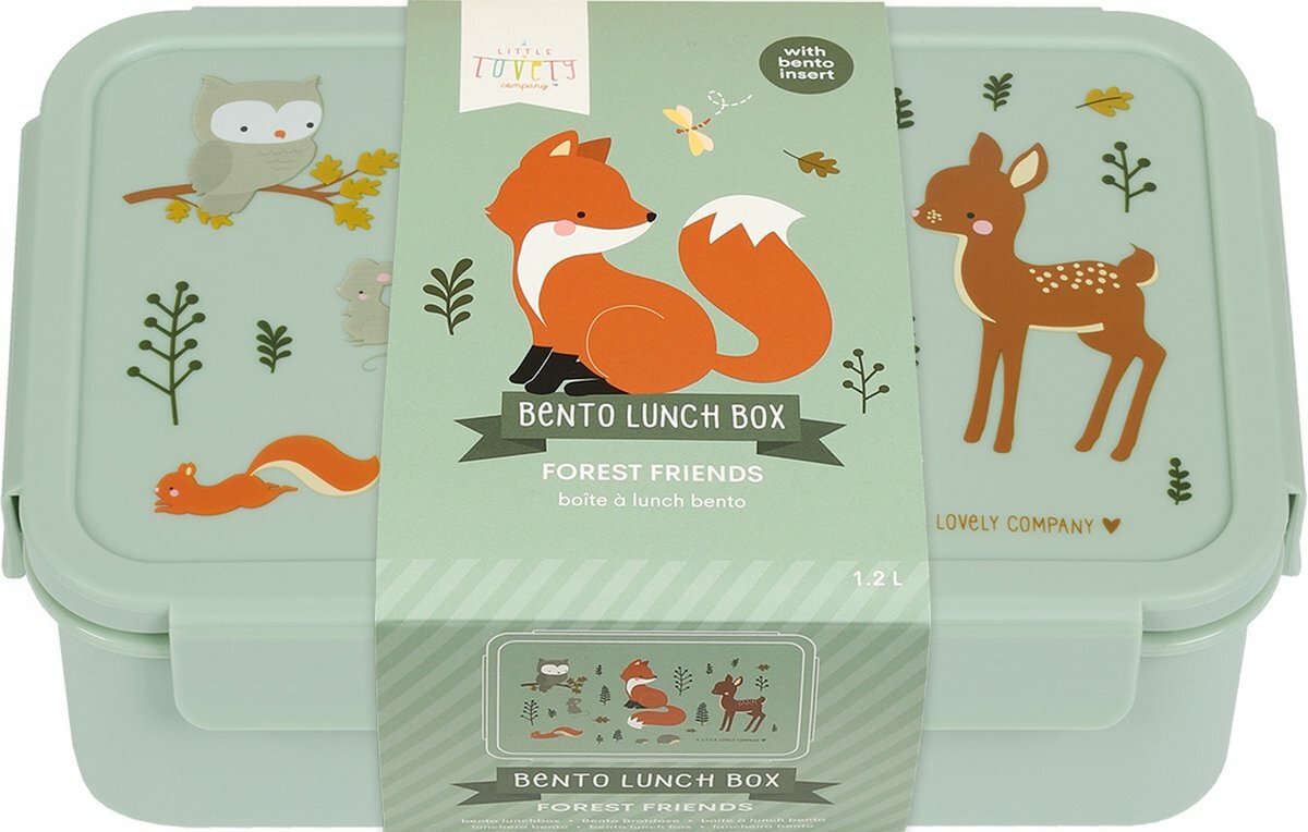 a Little Lovely Company Bento Lunchbox - Forest Friendss | Speel je Wijs