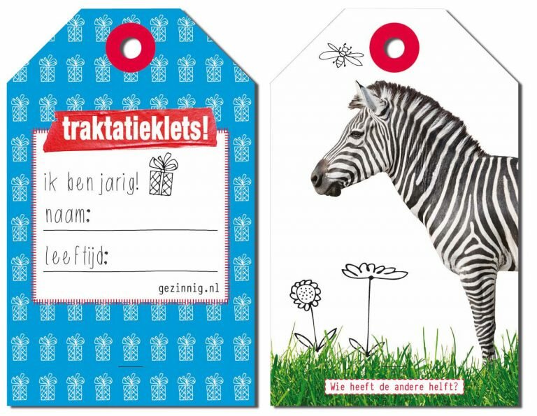 Gezinnig - Traktatieklets! 3-6 jaar