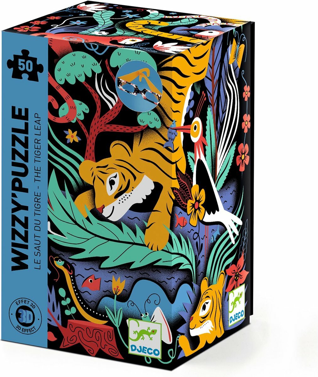 Djeco 3D Puzzel The Tiger Leap (5+)