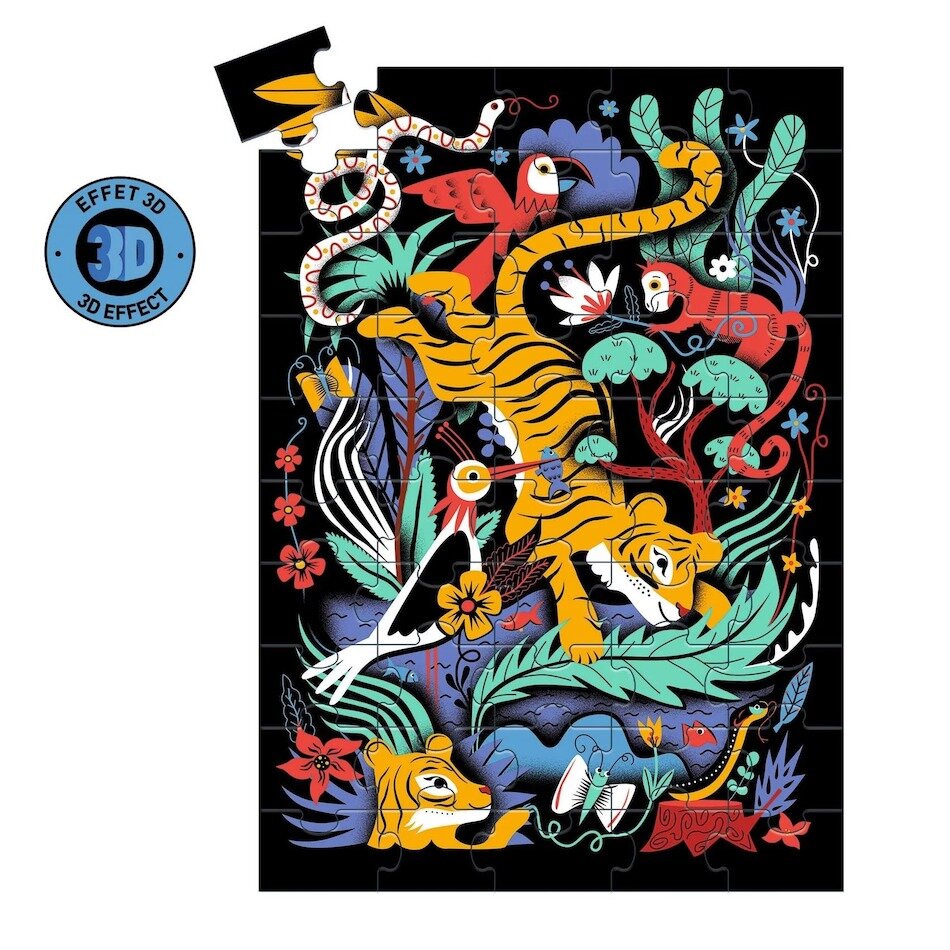 Djeco 3D Puzzel The Tiger Leap (5+)