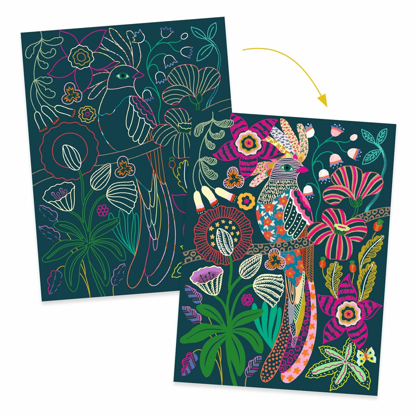 Djeco Kraskaarten - Rococo 7+| Speel je Wijs