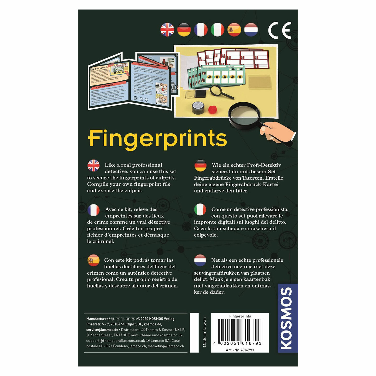 Kosmos Experimenteerset Fingerprints Junior.