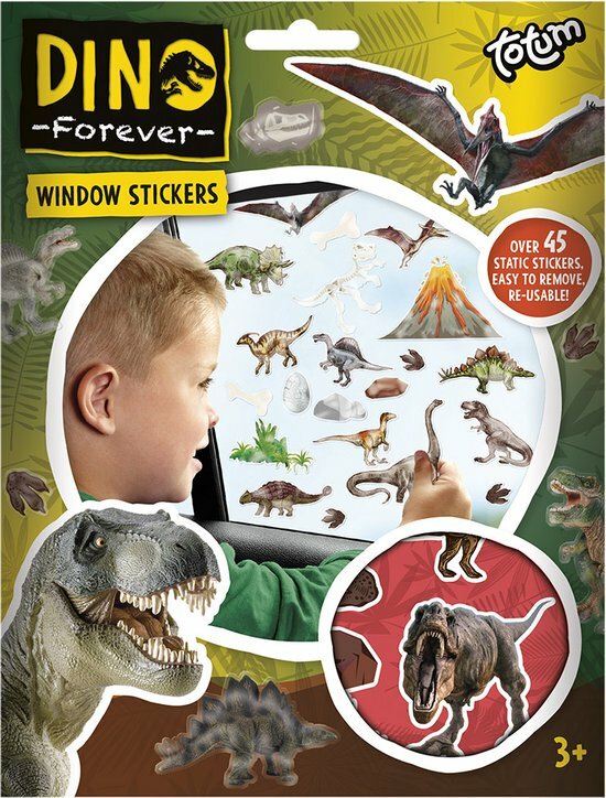 Raamstickers Dino Forever | Speel je Wijs
