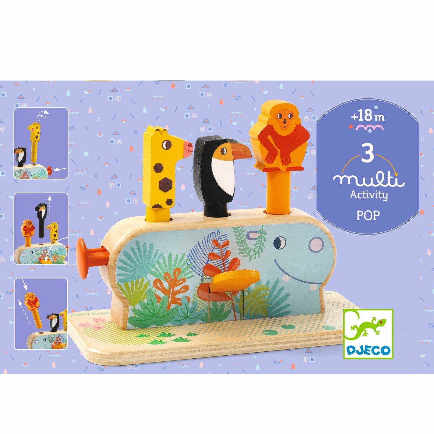 Djeco Popup Multipop 18mnd | Speel je Wijs