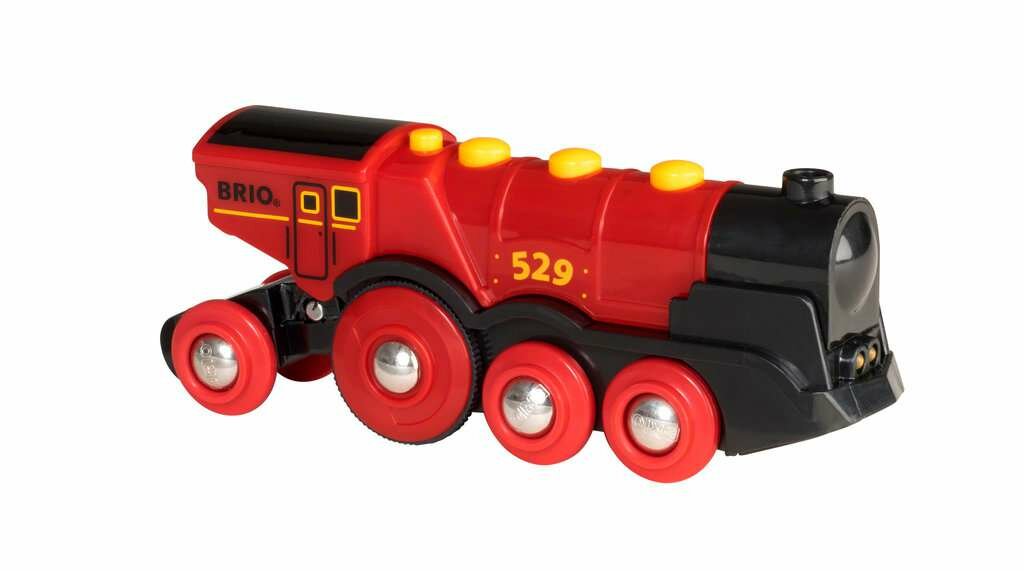 Brio Grote rode locomotief op batterijen | Speel je Wijs