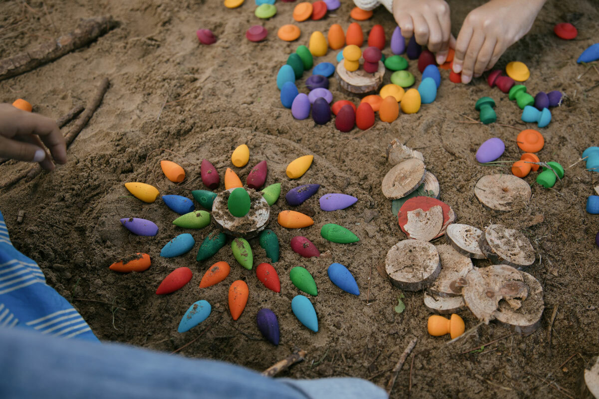 Grapat Mandala Regenboog Sneeuwvlokken| Speel je Wijs