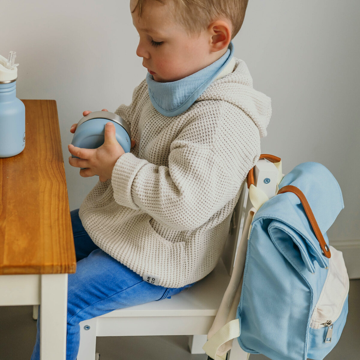 Smikkels Kinderrugzak S - Blauw | Speel je Wijs
