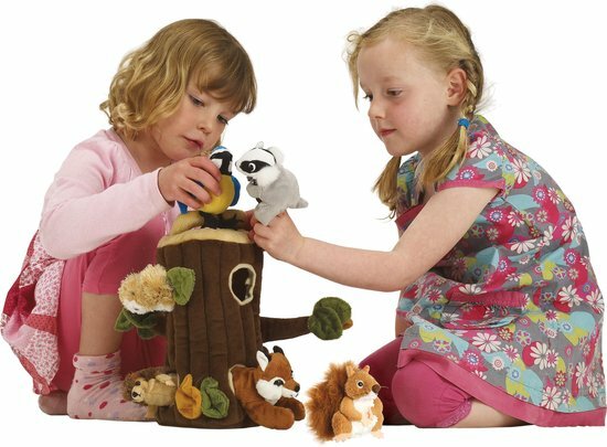 Boomhuis met Vingerpopjes Bosdieren