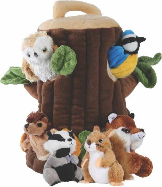 Boomhuis met Vingerpopjes Bosdieren