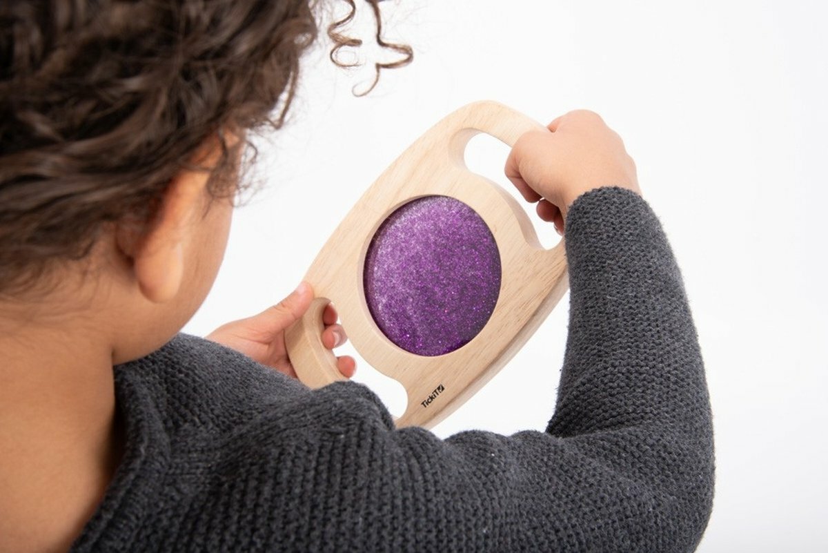 TickiT Easy Hold Glitter Venster - Paars | Speel je Wijs