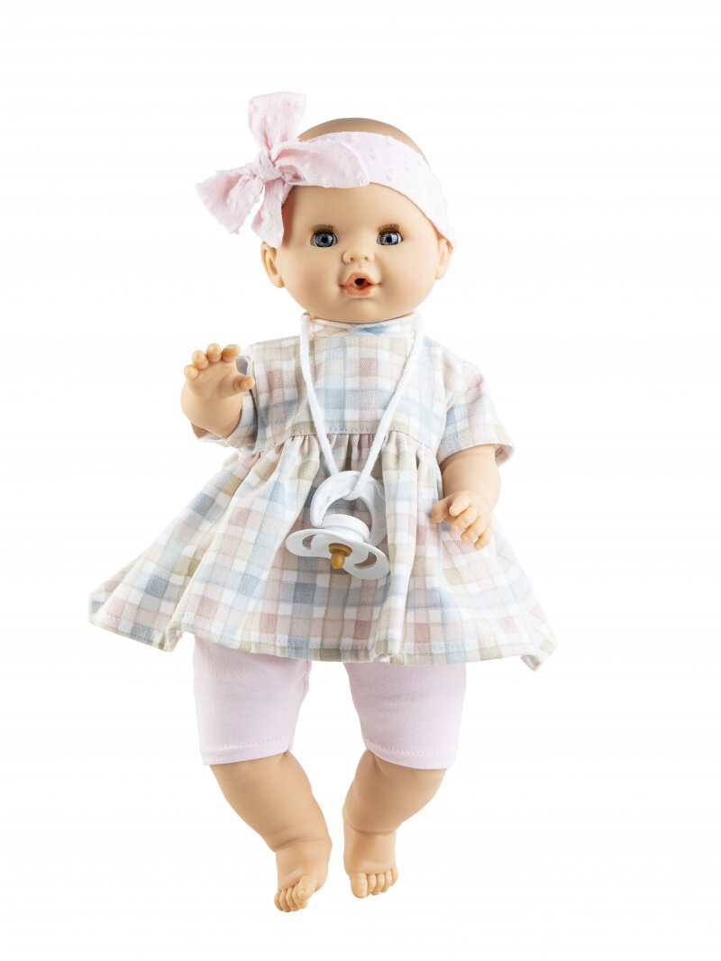 Paula Reina Pop Sonia - Geblokt 36cm | Speel je Wijs