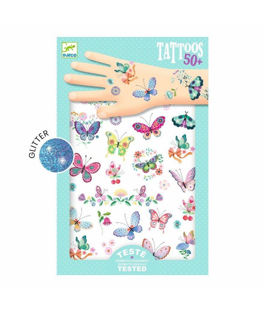 Djeco Tattoos Wonderbaarlijke Vlinders