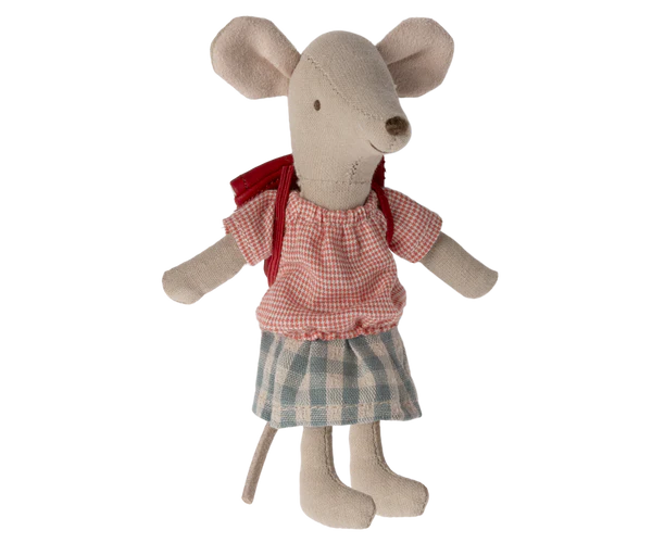 Maileg Driewieler muis Grote zus - Rood