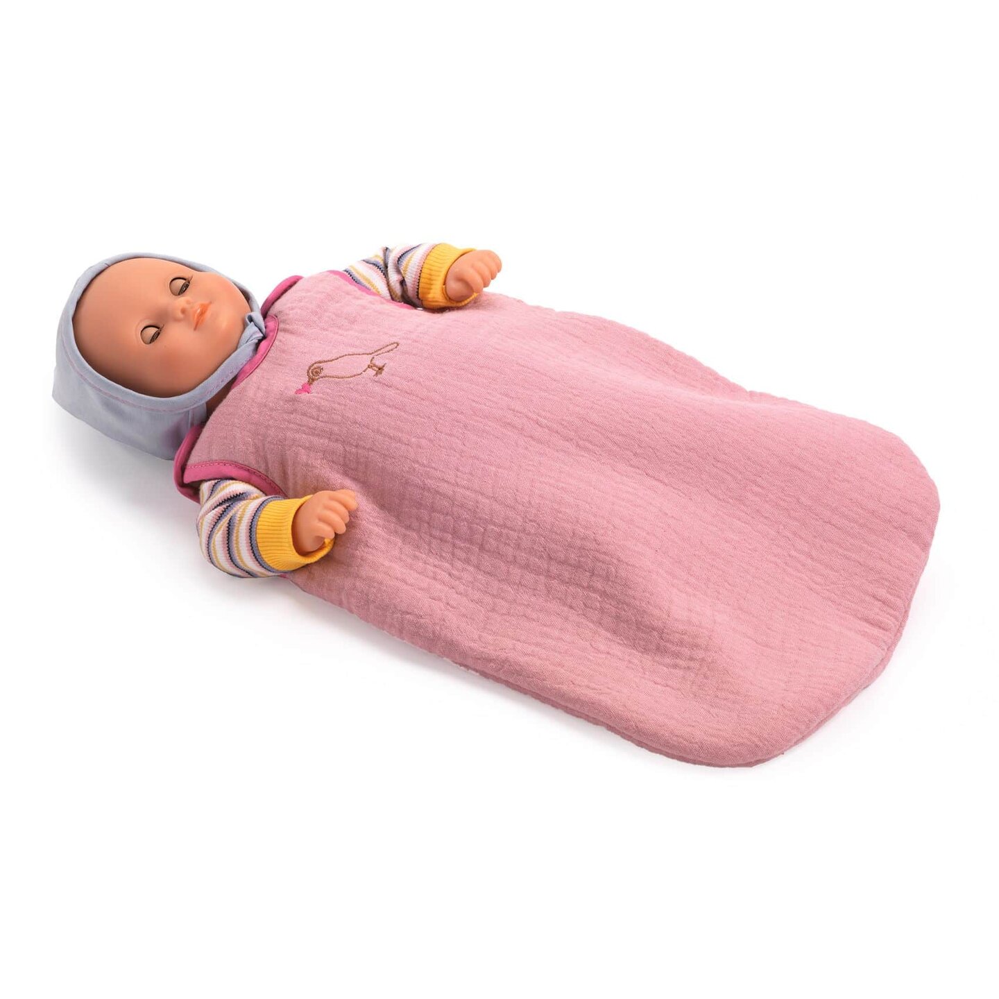 Djeco Pomea Poppenslaapzak - Roze | Speel je Wijs