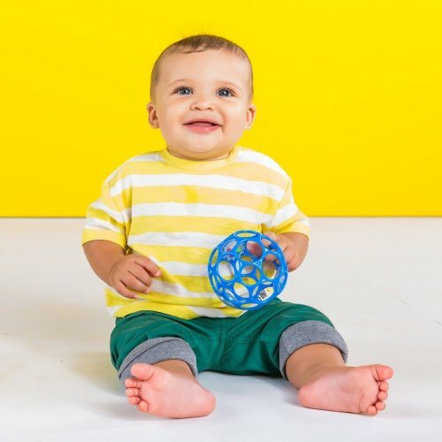 Oball - Rattle Easy Rammelaar - Blauw 0+ | Speel je Wijs