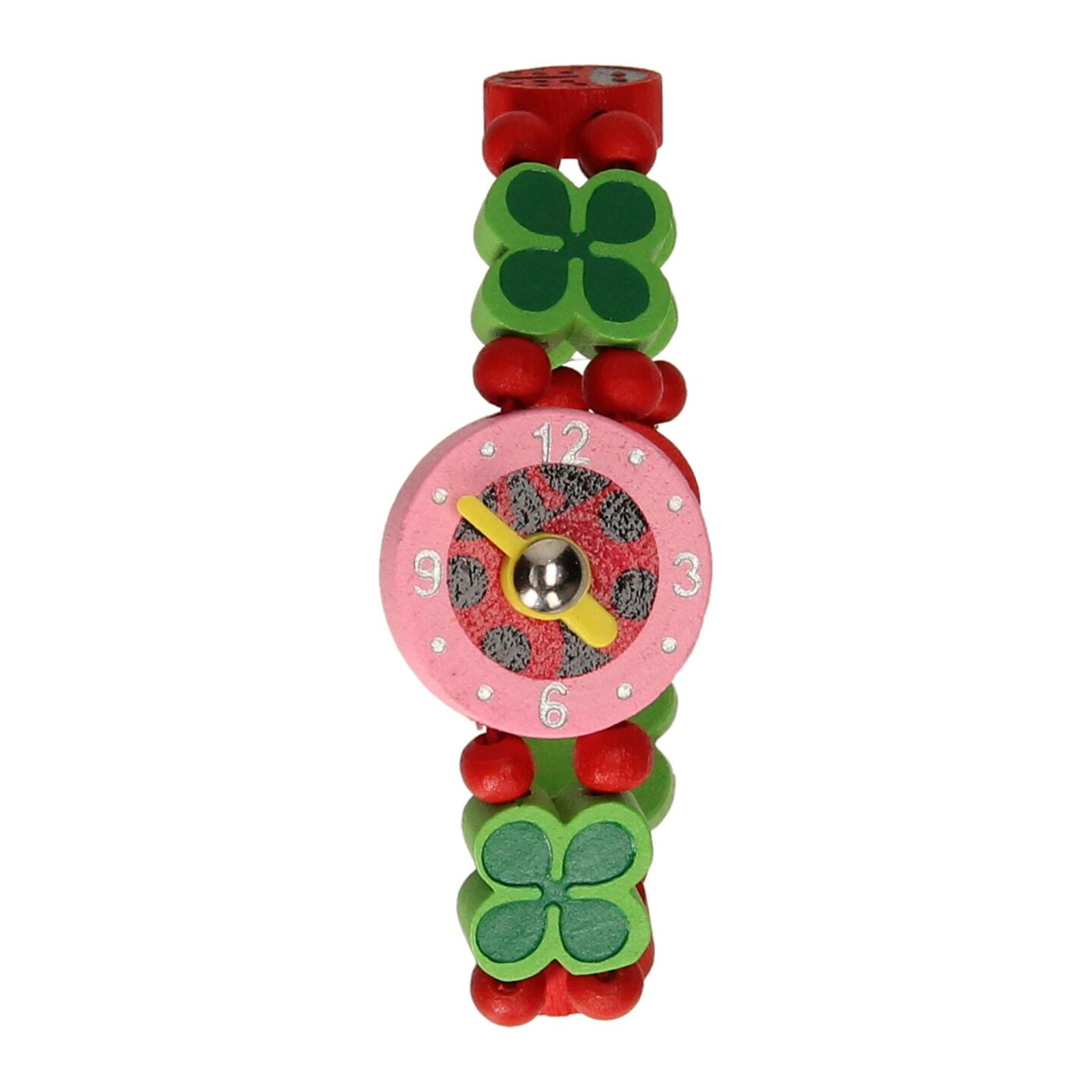Houten Horloge Lieveheersbeestje