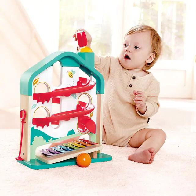 Hap&eacute; | Houten Baby Knikkerbaan met Xylofoon | 12mnd+