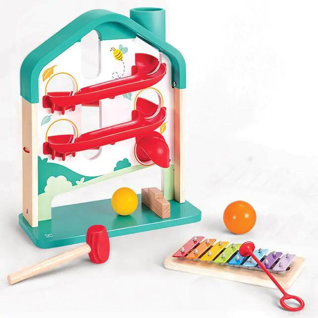 Hap&eacute; | Houten Baby Knikkerbaan met Xylofoon | 12mnd+