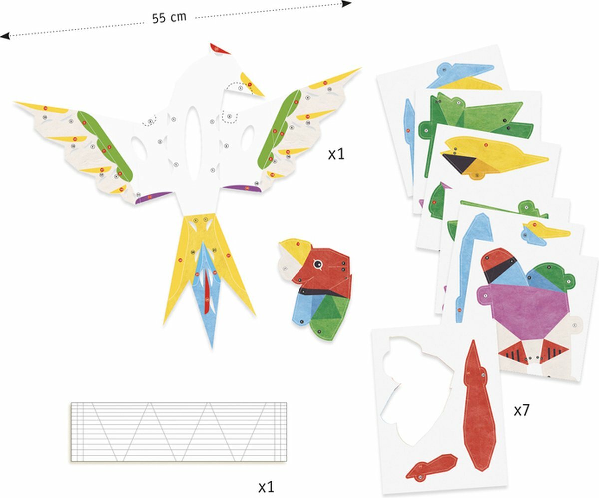 Djeco Knutselpakket 3D Paradijsvogel Amazonie 8+ | Speel je Wijs