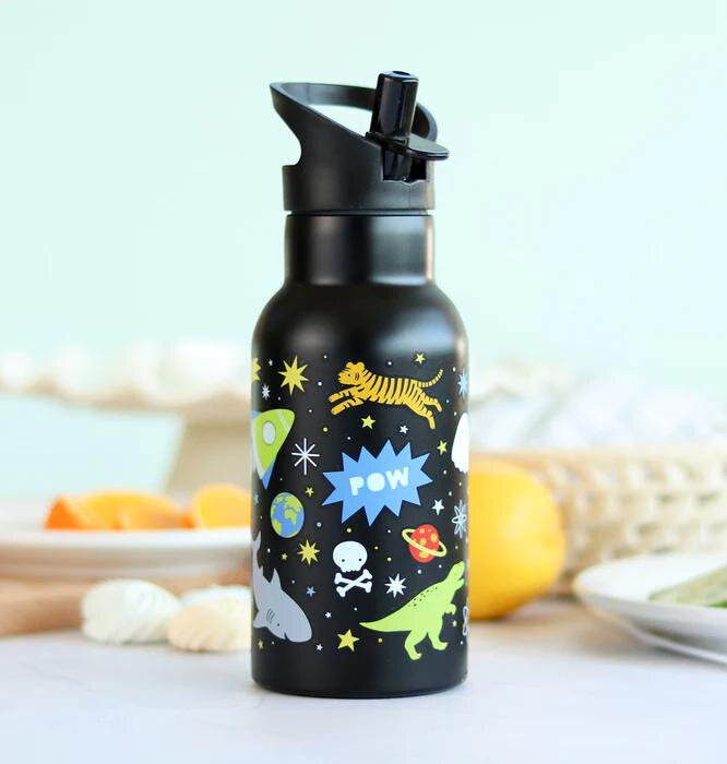 a Little Lovely Company RVS Drinkfles Galaxy | Speel je Wijs