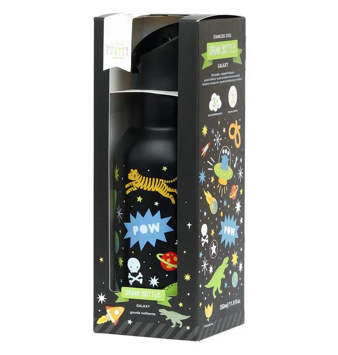 a Little Lovely Company RVS Drinkfles Galaxy | Speel je Wijs
