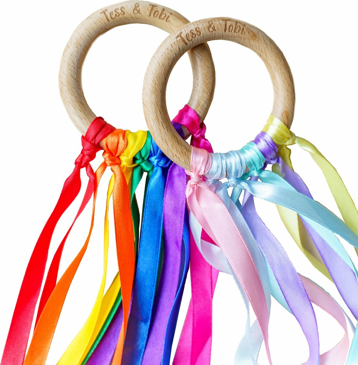 Tess & Tobi Handvlieger met Linten - Danslint Regenboog | Speel je Wijs