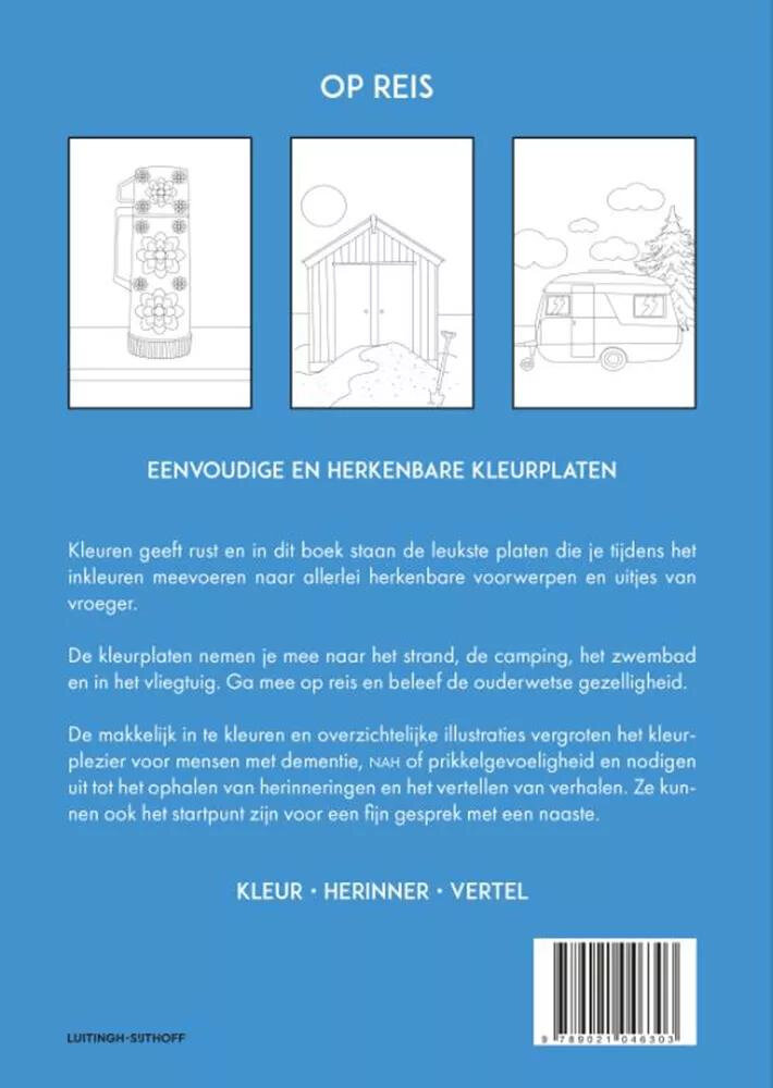 Kleurboek vol herinneringen: Op Reis