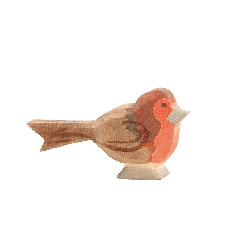 Ostheimer houten Vogel Roodborstje | Speel je Wijs