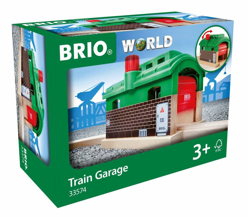 Brio - Treingarage met roldeuren - 33574 | Speel je Wijs