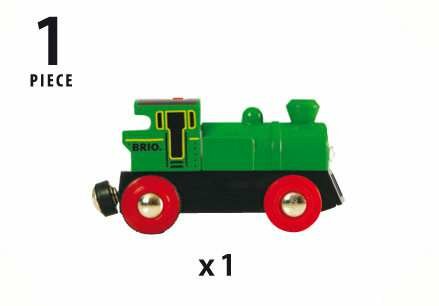 Brio Groene locomotief op batterijen | Speel je Wijs