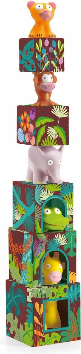 Djeco Stapelblokken | Maxi Topanijungle 12m+ | Speel je Wijs