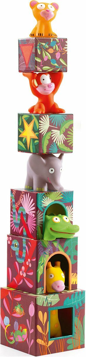 Djeco Stapelblokken | Maxi Topanijungle 12m+ | Speel je Wijs