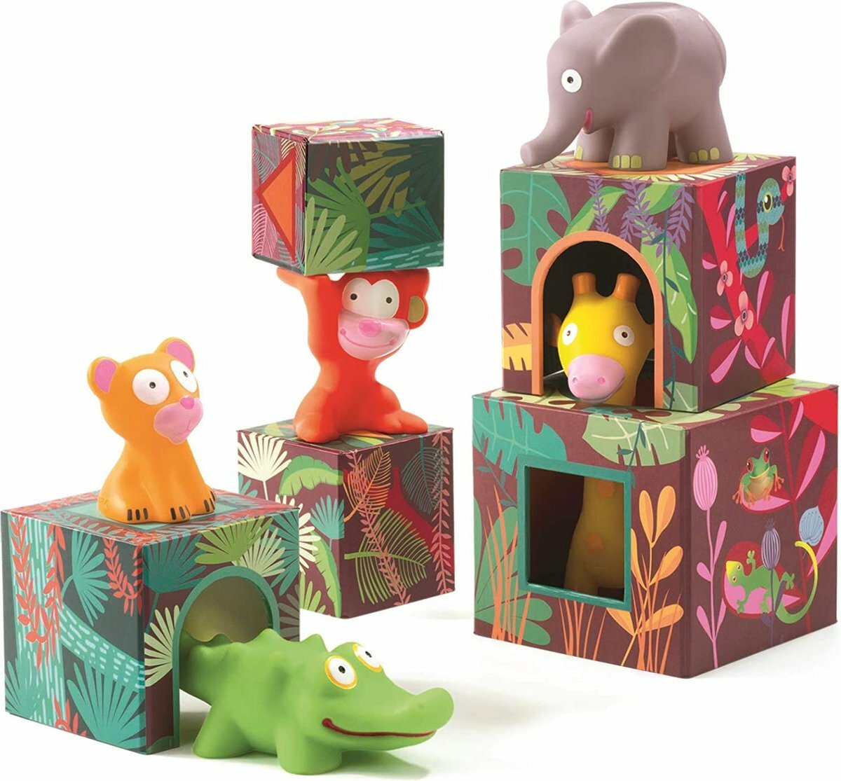 Djeco Stapelblokken | Maxi Topanijungle 12m+ | Speel je Wijs