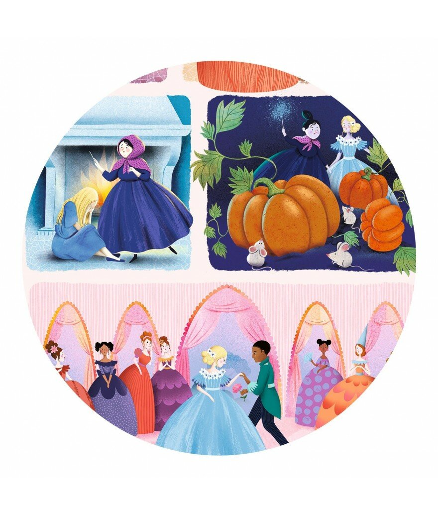 Djeco Story Puzzel | Cinderella | 54 stukjes | Speel je Wijs