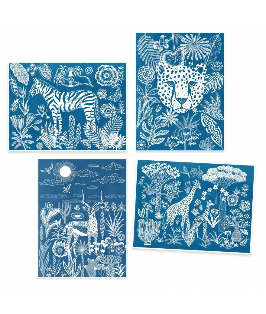 Djeco Atelier | Cyanotype Night-time on the Savannah&nbsp;7+| Speel je wijs