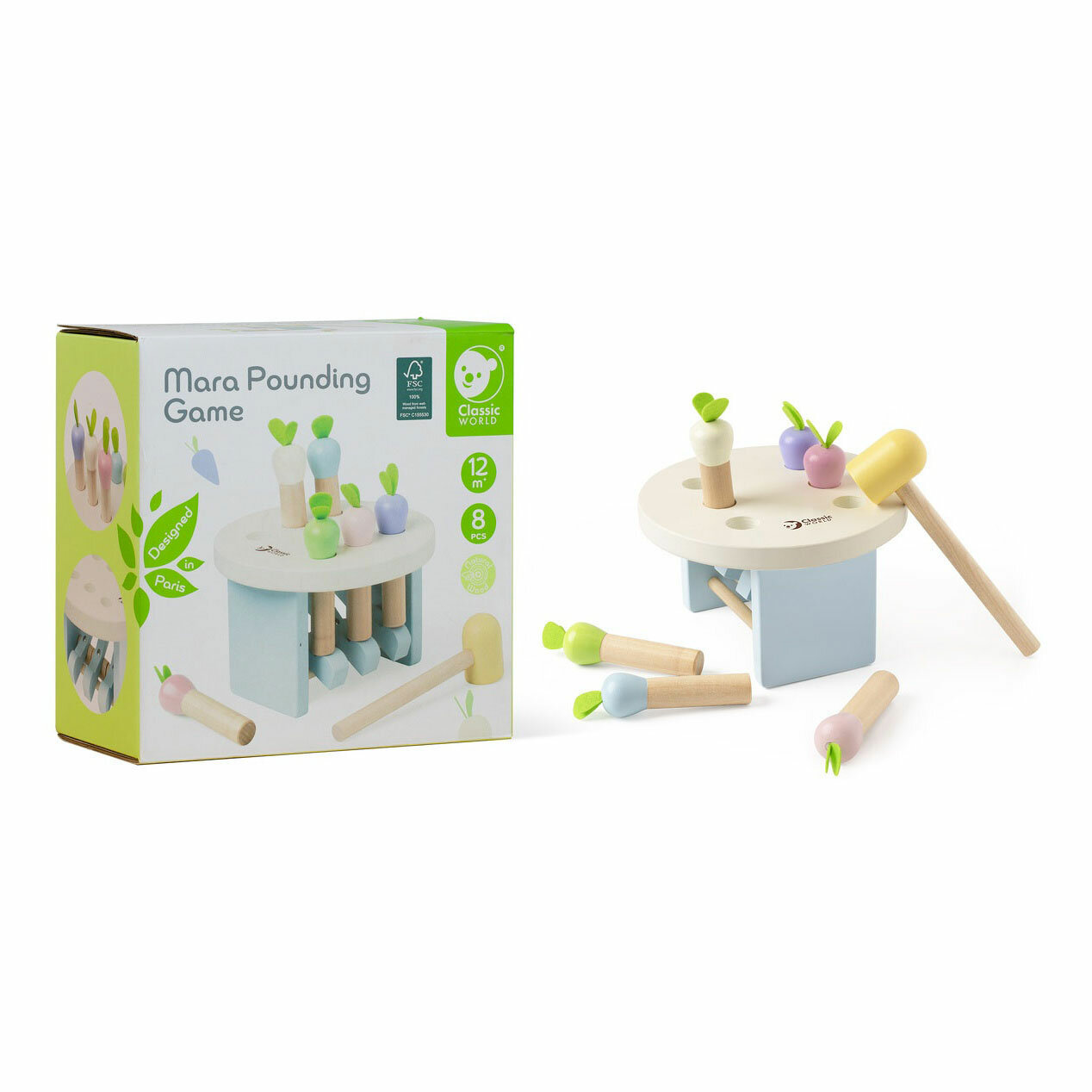 Classic World | Houten Hamerbank Mara 8dlg | Speel je wijs