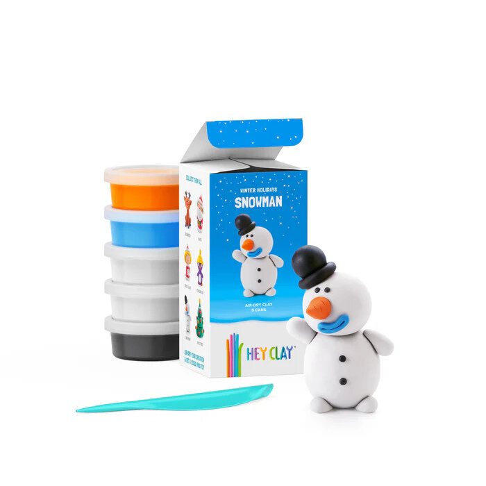 Hey Clay Boetseerklei Winter Holidays - Snowman | Speel je Wijs