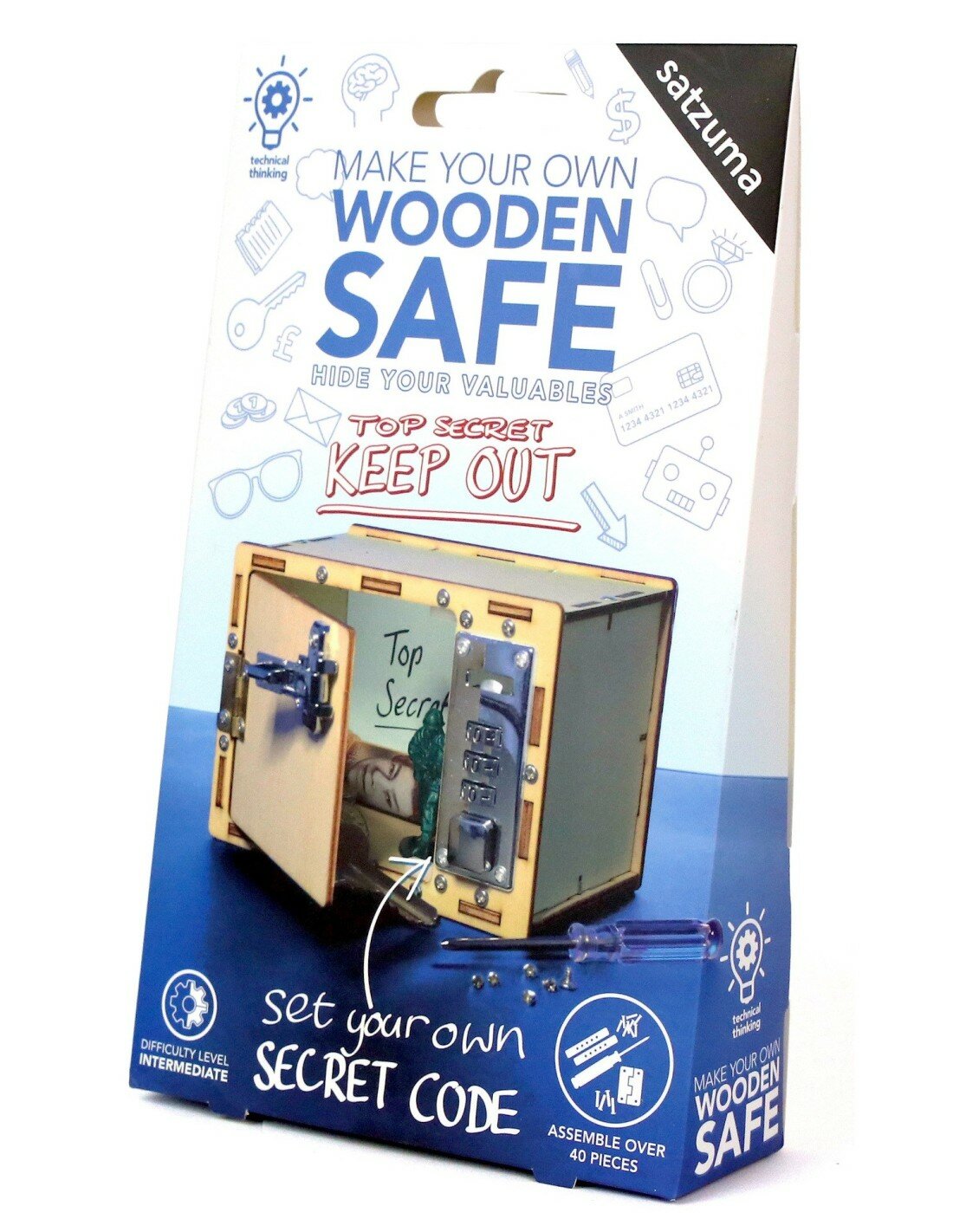 Satzuma Make your own wooden Safe 6+ | Speel je Wijs