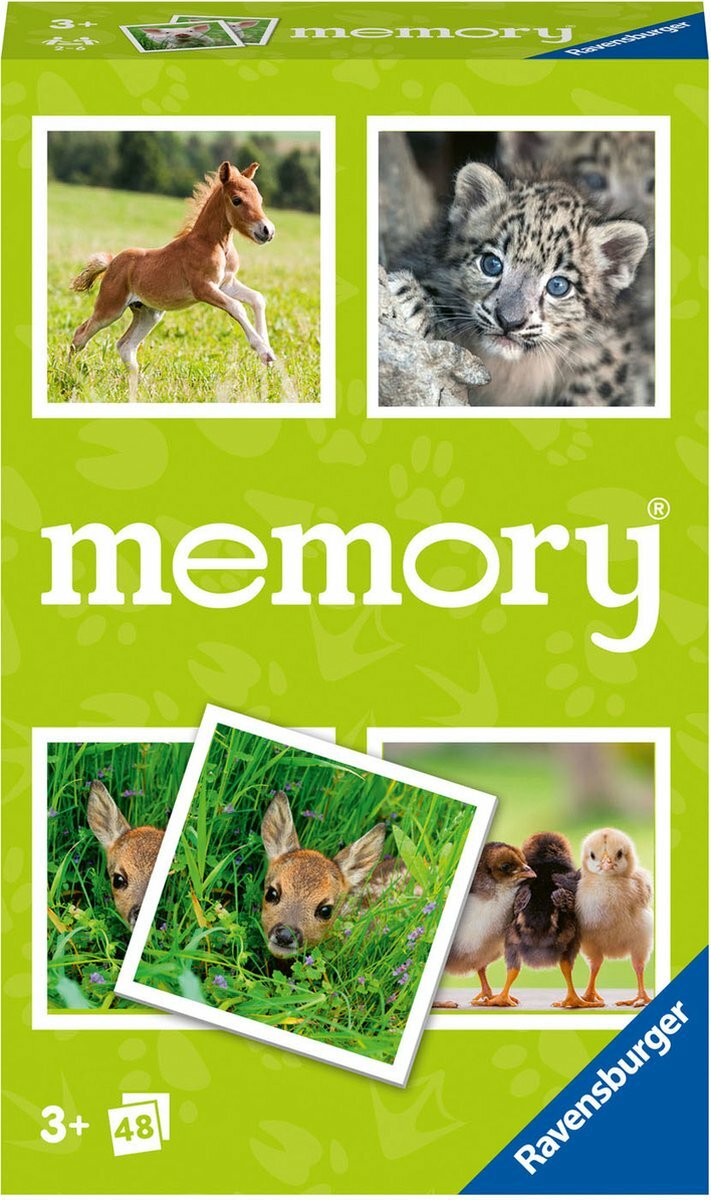 Ravensburger | Memory Babydieren 3+ | Speel je Wijs
