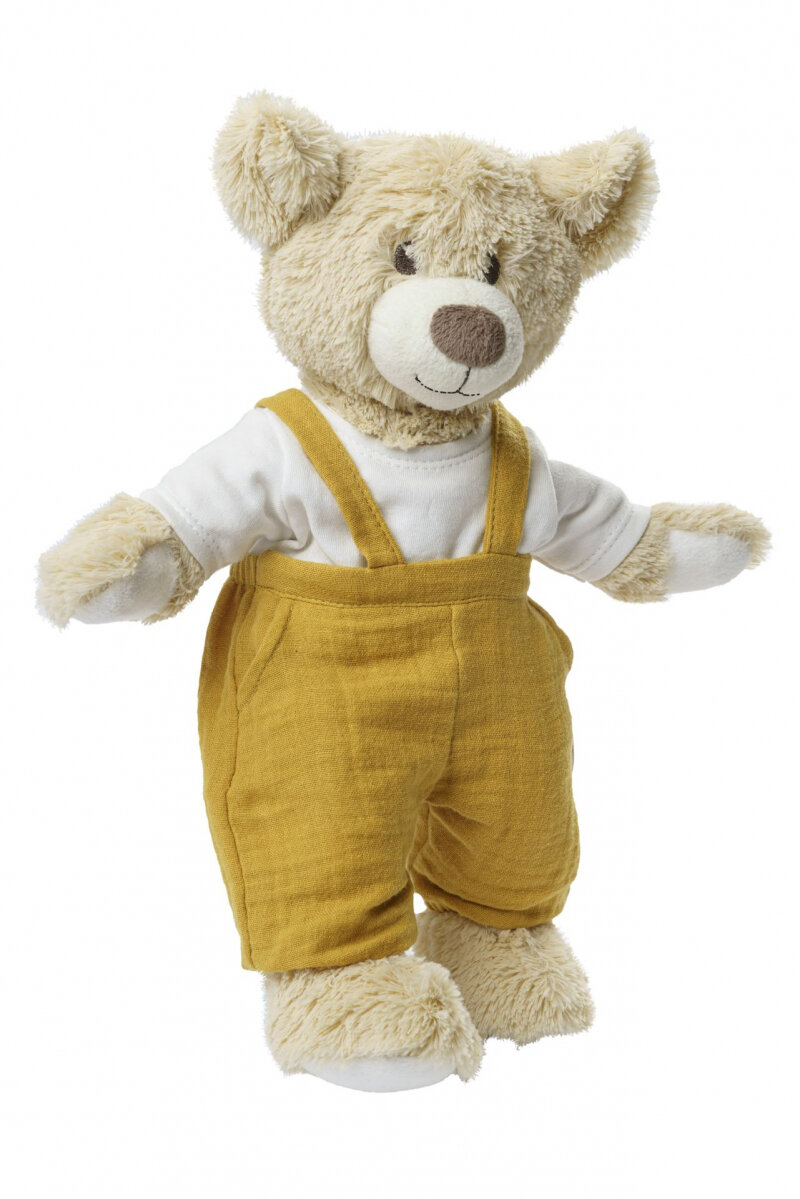 Heless Tuinbroek met t-shirt okergeel/wi 35-45cm | Speel je Wijs